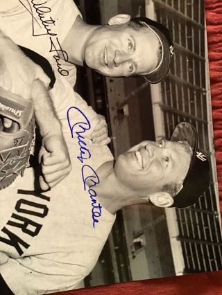 Mickey Mantle Whitey Ford Autographed Photo.  Certified