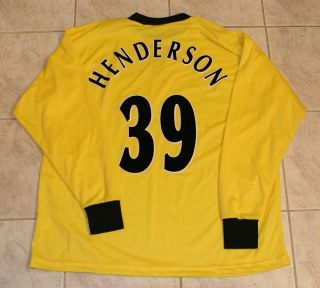 Aston Villa Fc Wayne Henderson 2002 Match Worn Goalkeeper Player Soccer Jersey