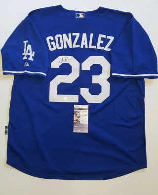 Adrian Gonzalez Signed Autograph Los Angeles Dodgers Jersey Sz 52.  Jsa