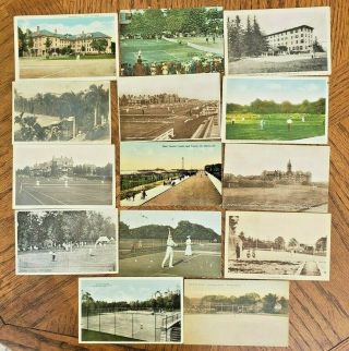 C1900 - 1955 90 Tennis Postcards