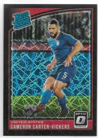 Cameron Carter - Vickers Rc 2018 - 19 Donruss Optic Rated Rookie Black Velocity /25