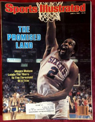 Sports Illustrated June 6,  1983 Philadelphia 76ers Moses Malone