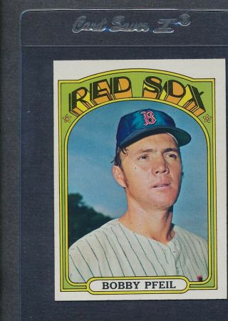 1972 Topps 681 Bobby Pfeil Red Sox Ex/mt 1699