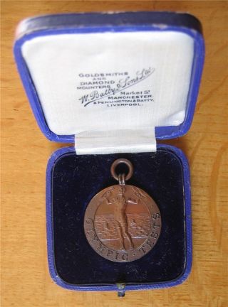 Bronze Participation Medal 1920 British Olympic Swimming Tests For Antwerp Games