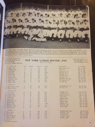 1955 World Series Official Program Yankees/ Dodgers Robinson,  Koufax and more 5