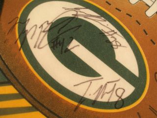 NFL Green Bay Packers Pennant Autograph,  Hand Signed By 8 Packers Players 4