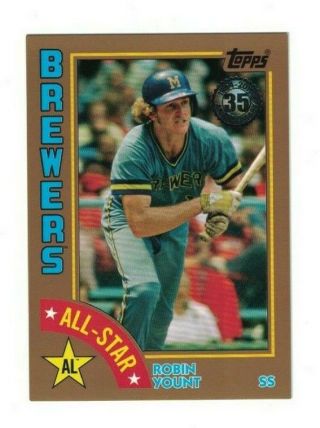 Robin Yount 2019 Topps Series 2 35th Anniversary 1984 All Star Gold /50 Brewers