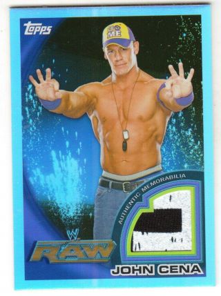 2010 Topps Wwe John Cena Authentic 2 - Color Memorabilia Relic