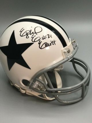 Ezekiel Elliott Autographed Signed Dallas Cowboys Mini Helmet W/ Jsa