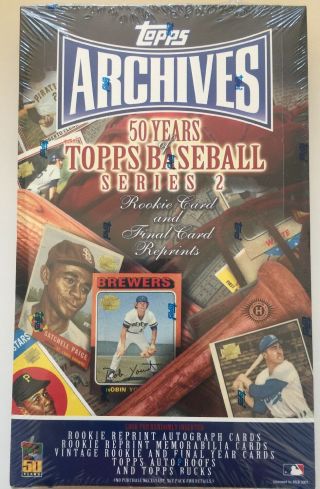 2001 Topps Archive Series 2 Baseball Hobby Box