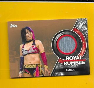 D4221 Asuka 2018 Topps Wwe Royal Rumble Bronze Mat Relic Card 06/199
