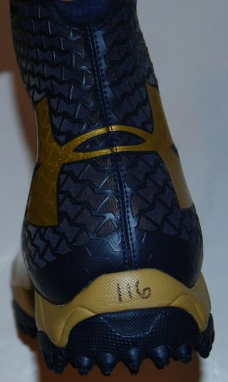 QUENTON NELSON signed (NOTRE DAME FIGHTING IRISH) GAME Cleat shoe W/COA 2
