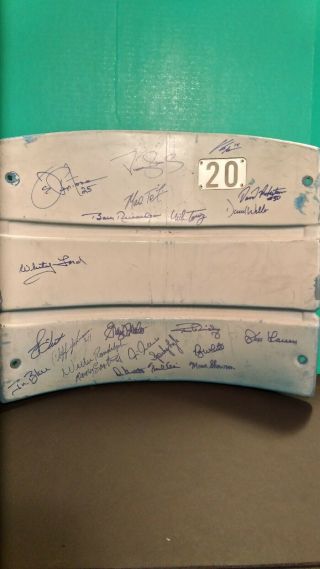 Yankee Stadium Seat Back Signed By 23.  With Steiner Loa - Yankee Rarity.