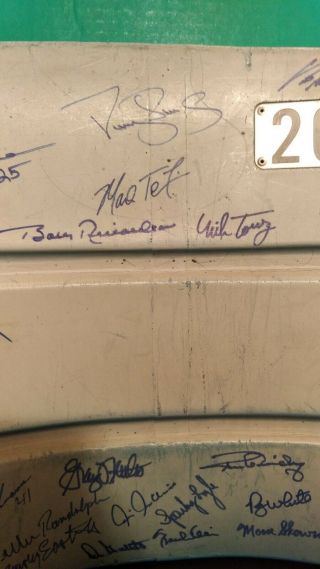 Yankee Stadium Seat Back Signed By 23.  With Steiner LOA - Yankee rarity. 3