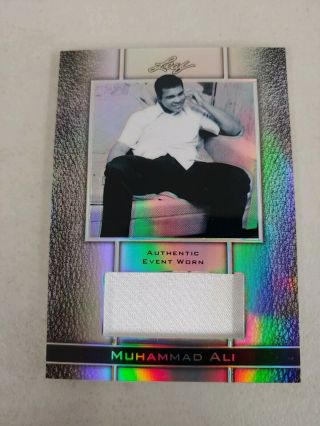 2011 Muhammad Ali Leaf /70 Authentic Event Worn Ewm - 25 Prismatic White Cloth