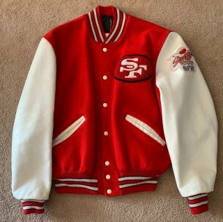 Vintage San Francisco 49ers Nfl Bowl Varsity Jacket Delong
