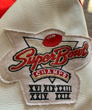VINTAGE San Francisco 49ers NFL BOWL Varsity Jacket Delong 3