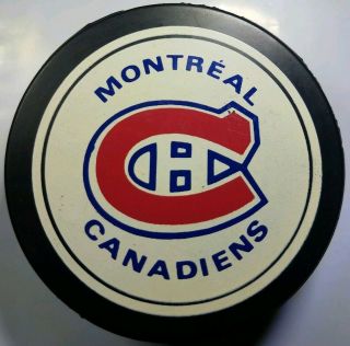 Montreal Canadiens Vintage Viceroy Mfg.  Made In Canada Hockey Puck Nhl Old Slug