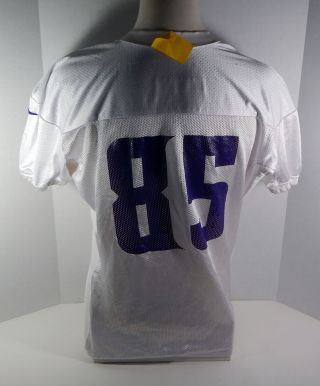2014 Minnesota Vikings 85 Game Issued White Practice Jersey