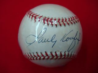 Sandy Koufax Brooklyn Dodgers Hof Autographed Baseball Signed
