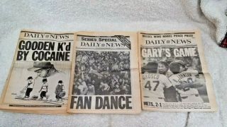 York Mets 3 N.  Y.  Daily Newspapers - 