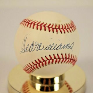Ted Williams Signed Autographed Baseball Mlb Boston Red Sox