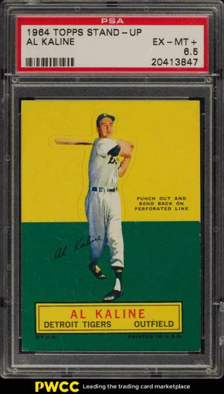 1964 Topps Stand - Up Al Kaline Psa 6.  5 Exmt,  (pwcc)