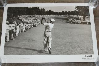 Iconic Ben Hogan Photo/poster - 1 - Iron At 1950 Us Open At Merion