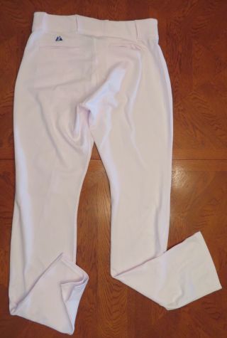 MARK McGWIRE 10/15/2015 Game HOME WHITE PANTS Size 35 - 40 - 39 OBC DODGERS 25 5