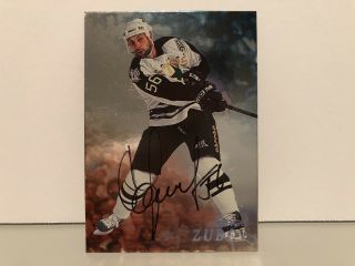 1998 In The Game Be A Player Silver Autographs 43 Sergei Zubov Dallas Stars Auto