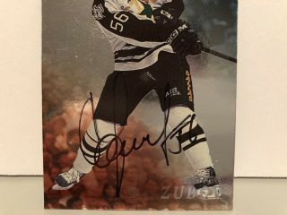 1998 In the Game Be A Player Silver Autographs 43 Sergei Zubov Dallas Stars Auto 3