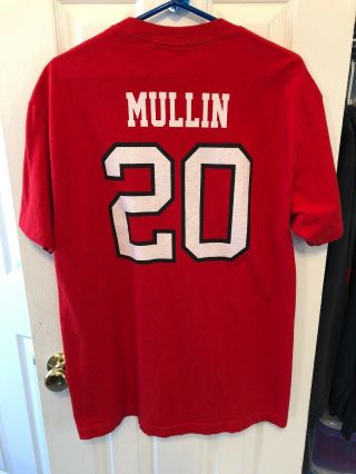 Chris Mullin St.  John’s University Ncaa Basketball Shirt Large Redmen Red Storm