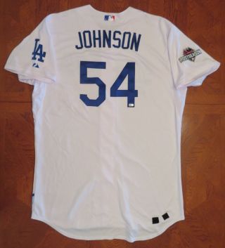 Jim Johnson 10/16/2015 Postseason Dodgers 52 Team Issued Jersey Size 50 Orioles