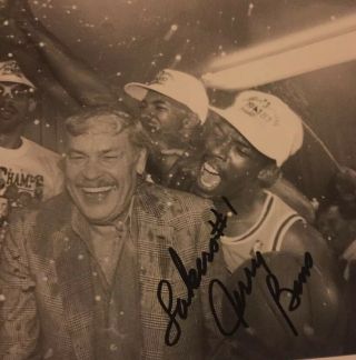 Lakers Auto Signed Autograph Jerry West Jerry Buss Pat Riley James Worthy,  More 2