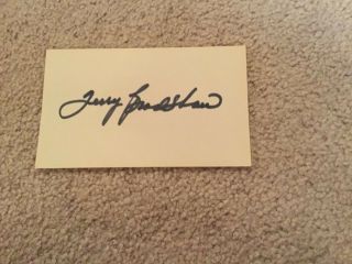 Terry Bradshaw Nfl Pittsburgh Steelers Signed Autographed 3x5 Index Card