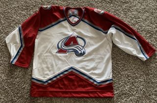 Vintage Colorado Avalanche Adult Xl Jersey Ccm Official Licensed Nhl Hockey