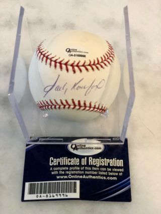 Sandy Koufax Signed National League Baseball Certificate Of Registration