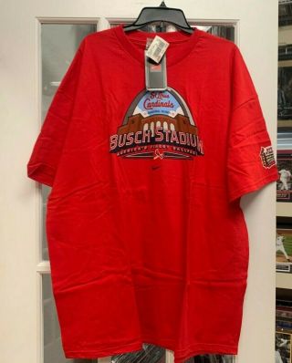 St Louis Cardinals 2006 Busch Stadium Tshirt Inaugural Season Xxl Nike Nwt