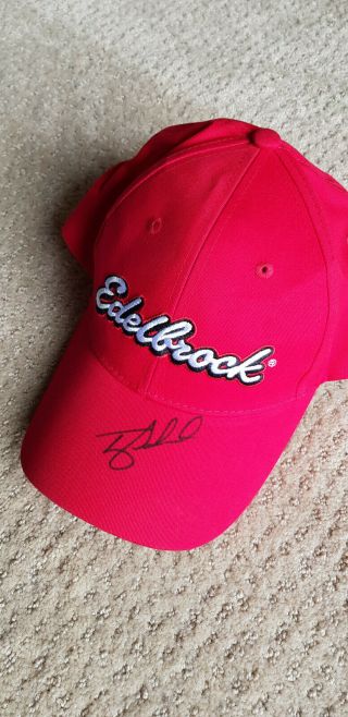 Tony Schumacher The Sarge Army Nhra Racing Autograph Signed Hat Edelbrock