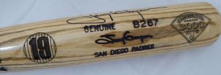 Tony Gwynn Autographed Signed Slugger Bat San Diego Padres Beckett H75396 5
