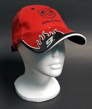 Winners Circle Kasey Kahne 9 Hat Dodge Nascar Racing Adjustable Embroidered Red