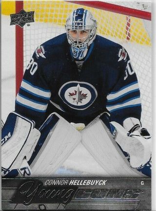 15 - 16 Ud Upper Deck Connor Hellebuyck Young Gun Yg Rc Rookie 214 - 2015