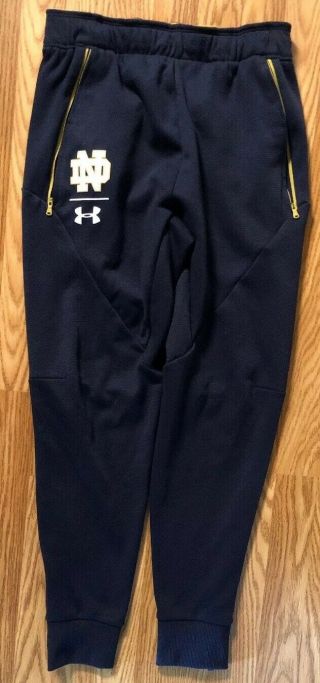 Notre Dame Football Team Issued Under Armour Pants Large 14