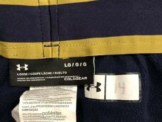 NOTRE DAME FOOTBALL TEAM ISSUED UNDER ARMOUR PANTS LARGE 14 5