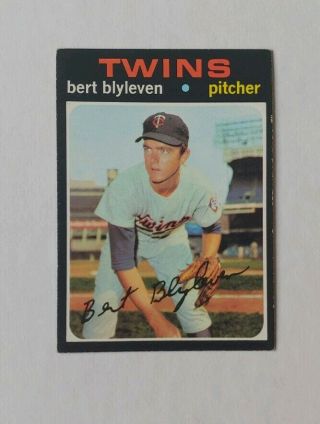Bert Blyleven 1971 Topps Vintage Rookie Card Rc 26 Minnesota Twins Hof