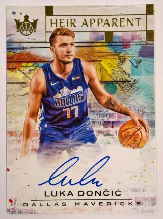 2018 - 19 Court Kings Heir Apparent Autograph Luka Doncic Auto On Card 26/199