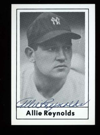 Autographed Signed Allie Reynolds 1978 Grand Slam 94 Yankees W/coa - Died 1994