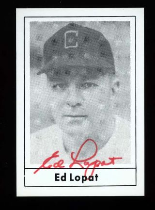 Autographed Signed Ed Lopat 1978 Grand Slam 90 White Sox W/coa Died 1990