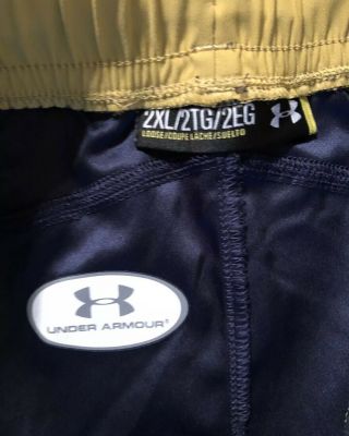 NOTRE DAME FOOTBALL TEAM ISSUED UNDER ARMOUR PANTS 97 2xl 5