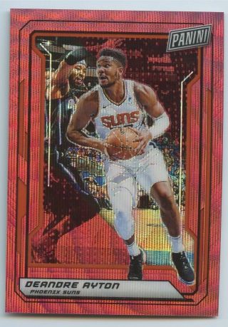 Deandre Ayton 2019 Panini The National Prizm Vip Gold Pack Red Wave 4/25 Suns